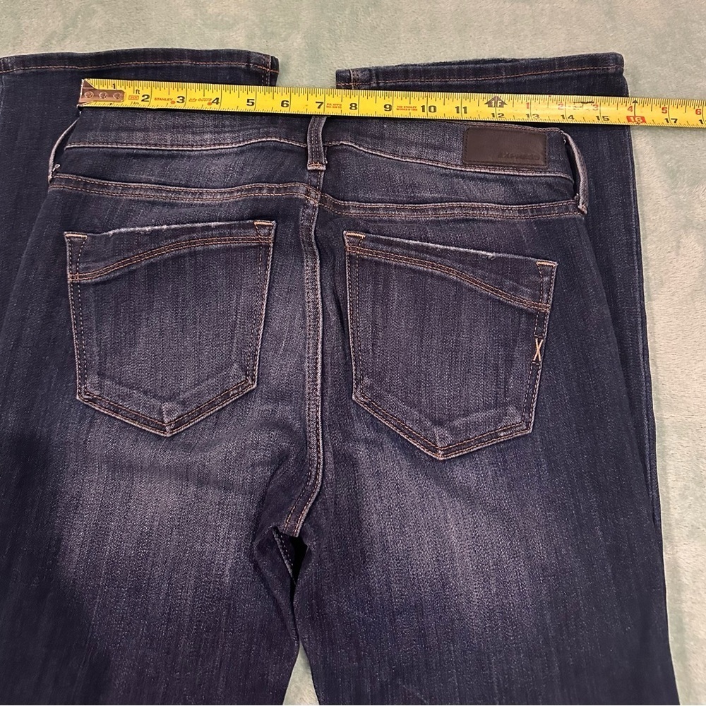 Express Dark Blue Distressed Boot cut Jeans - Picture 10 of 16